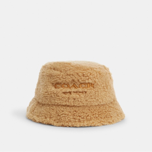 NWT Coach Outlet Sherpa Bucket Hat - Picture 6 of 9